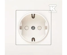 Panasonic Karre Kištukinis lizdas su įžeminimu (Schuko, IP20), apsauga nuo vaikų, baltas (90963642)