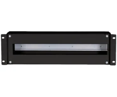 Įtampos paskirstymo skydelis 19" 3U, be komplektacijos, juoda ALANTEC