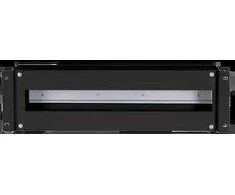 Įtampos paskirstymo skydelis 19" 3U, be komplektacijos, juoda ALANTEC