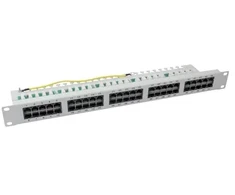 Efb Elektronik Ecolan Patchfeld Cat 3 ISDN 19" 1HE 50 Port RJ45 8/4 hellgrau RAL7035