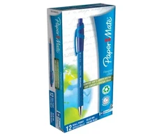 Carruzzo Papermate FlexGrip Ultra RT Mėlyna Paspaudžiamas tušinukas Vidutinis 12 vnt