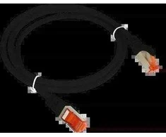 Alantec KKS6CZA0.5 Patch-cord F/UTP cat.6 PVC 0.5m juodas