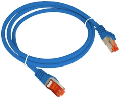 Patch-cord S/FTP kat.6A LSOH 0,25m mėlyna ALANTEC