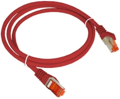 Patch-cord S/FTP kat.6A LSOH 0,25m raudona ALANTEC