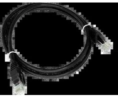 Alantec KKU5CZA1 networking cable Juodas 0.25 m Cat5e U/UTP (UTP)