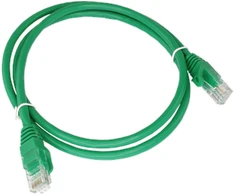 Patch-cord U/UTP kat.5e PVC 0.25m žalia ALANTEC