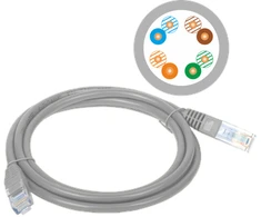 Tinklo Kabelis - Alantec KKU5SZA7 Cat5e 7 m Pilkas