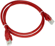 Patch-cord U/UTP kat.6 PVC 0.25m raudona ALANTEC