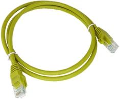 Patch-cord U/UTP kat.6 PVC 0.5m geltona ALANTEC