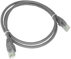 Patch-cord U/UTP kat.6A LSOH 0.25m pilka ALANTEC