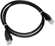 Patch-cord U/UTP kat.6A LSOH 3.0m juoda ALANTEC