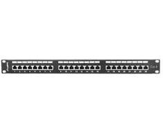Komutacinė panelė Lanberg PPS6-1024-B (1U; 6 kat.; 24xRJ-45)