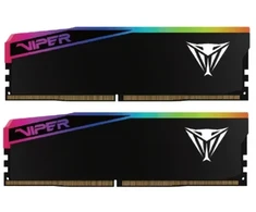 Patriot Viper Gaming RGB Elite 5 Ultra DDR5-6400 RAM, CL 32, AMD EXPO, Intel XMP 3.0 – 2x 24GB, juodas