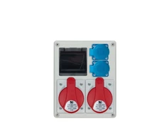 Pawbol Jungiklis R- BOX 240 4S 2x32A / 5P 2x250V tuščias langas, b / R IP44 B.1703