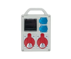 Pawbol R- BOX 240R 4S 2x32A / 5P 2x250V, tuščia IP44 B.1703 R langas