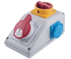 Pawbol B.325/2/LP Stacionari skirstomoji įranga R-BOX KOMPAKT 1x32A/5P 2x250V, išjungta L/R B.325/2/LP