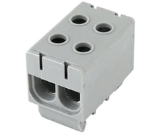 2 bėgių bėgio jungtis Cu: 2,5-50 mm2 Al: 6-50 mm2 Pawbol pilka E.4150/SZ