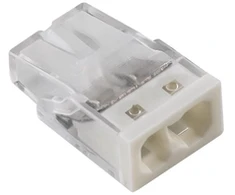 Pawbol E.4180T Greito prijungimo jungtis 2,5 mm2, 2 kontaktai, balta, E.4180T /100 vnt./