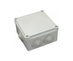 Pawbol Puszka n/t hermetyczna 80x80x40 klik 6 dławików IP44 pilka (S-BOX 036)