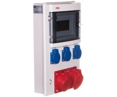 PCE Statybinis skirstomasis skydas LULIN 9mod, be 3x220V, 16A / 5P 32A / 5P 9017506W - 9017506W