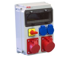 PCE 90EKO003 ECOLINE 32A/5P 16A/5P 2GS R.0-1 stacionarūs skirstomieji įrenginiai be IP44 apsaugos 90EKO003