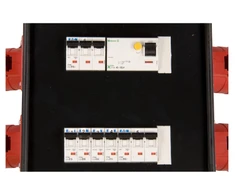 PCE 9474590W Nešiojamas skirstomasis skydas SŁUPSK 2x32A/5P 2x5P/2xB16 4xGS/4xB16 FI 9474590W