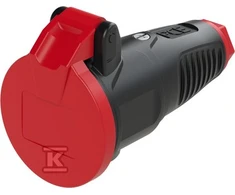 PCE Kištukinis lizdas su šakute 16A 2P + Z 230V SCHUKO IP54 TAURUS2 2522- sr