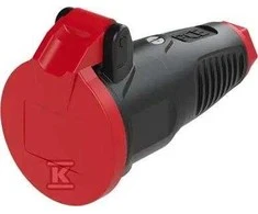 PCE Kištukinis lizdas su šakute 16A 2P + Z 230V SCHUKO IP54 TAURUS2 2522- sr