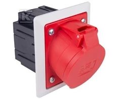 PCE Mazgas su 16A 5P 400V / 80x97 / raudona IP44 TWIST 415- 6pkr