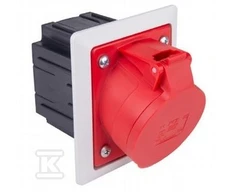 Pce SWITCH TABS SLANT 32A 5P IP44 BOX SIDE RAUDONA