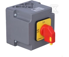 PCE kameros jungtis 0-1 3P 16A IP65 korpuse (ML016.3- RG3 / OB)