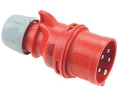 PCE Portinis kištukas su dvifaze kryžmine 32A 400V 3P + Z + N IP44 7025- 6