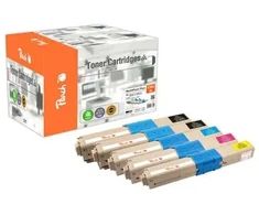 Peach 112228 kaseta su tonerem 5 vnt. Zamiennik Juodas, Cyjan, Purpurowy, Geltonas