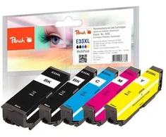 Peach Patrone Epson No.33XL T3357 Multipack bk,pbk,c,m,y remanufactured