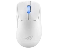 ASUS ROG Keris II Ace belaidė AimPoint balta žaidimų pelė dešinės pusės belaidė RF + Bluetooth + USB A tipo optinis 42000 DPI