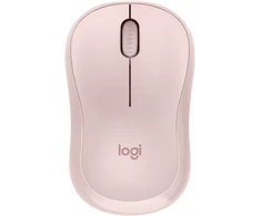 Belaidė kompiuterio pelė Logitech M240 Silent Bluetooth Mouse, rožinės spalvos + Studio Series pelės kilimėlis