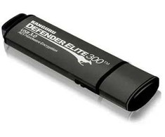 „iStorage Kanguru Defender Elite300“, 32 GB USB atmintinė, USB A tipo, 3.2 Gen 1 (3.1 Gen 1), juoda, pilka