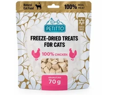 PETITTO Freeze-dried vištiena treats Mono - cat treats - 70g