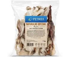 PETMEX triušio ausys su kailiu – skanėstas šuniui – 1kg