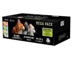 Pet Republic PETREPUBLIC Mega Pack vištiena, kalakutiena, ėriena, lašiša, Tuna – šlapias kačių maistas – 48x85g