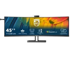 Monitorius Philips 6000 serijos 45B1U6900CH LED ekranas 113 cm (44,5 colio) 5120 x 1440 pikselių itin platus dvigubas „Quad HD“ Juoda