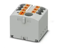 Phoenix Contact 3273264 Blok rozdzielczy PTFIX 6X2,5 GY, pilka złącze przemysłowe - 6 punktów przyłączeniowych o przekroju 2,5mm2