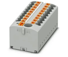 Phoenix Contact 3273374 Blok rozdzielczy PTFIX 6/18X2,5 GY, pilka złącze przemysłowe - 18 punktów przyłączeniowych o przekroju 2,5mm2