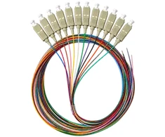 Alantec Pigtail MM OM4 1G 50/125 wtyk SC dł. 2 m ''EASY STRIP'' pakuotė. 12 vnt. wielokolorowe (FOI-SC-5MM-2-4-OP)
