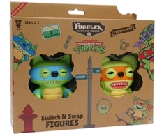 Pmi Kids World FUGGLER S2 SWAP &amp; STYLE FIGURES - 2 PACK (LEONARDO &amp; MICHELANGELO)