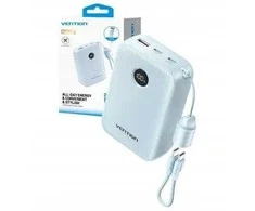 Vention 20000mAh 2 x USB-C 1x USB-A su ekranu 22,5W mėlyna