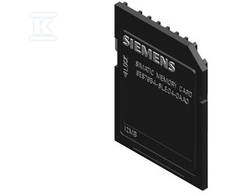 „Atmintis“ skirta „Siemens SIMATIC S7“ atminties kortelė, skirta S7-1x00 procesoriui / SINAMICS 3, 3V „Flash“ 12 MB