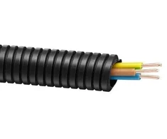 Aks_Zielonka Kabelis 3x2.5 mm² gofruotame vamzdyje RKGS 20, 25 m