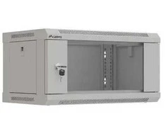 LANBERG prie sienos pakabinama Rack spintelė 19" 4U 540x350 pilkos stiklinės durys (plokšta pakuotė)