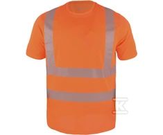 Prof HI-VI (FLUO) MARŠKINĖLIAI ORANŽINIAI XXL